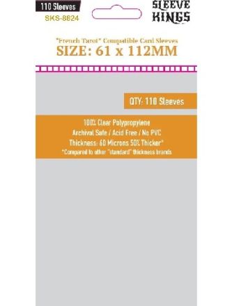 SLEEVE KINGS: FRENCH TAROT CARD SLEEVES (61 X 112)