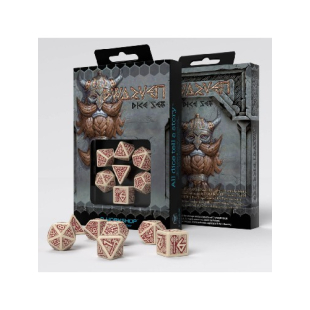 SET 7 DADI NANICI BEIGE/BORGOGNA