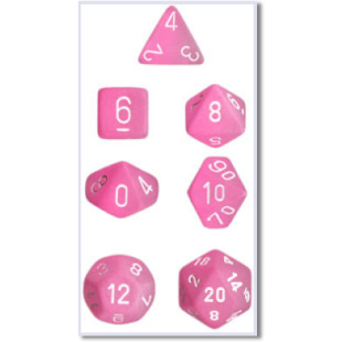 SET 7 DADI FROSTED ROSA