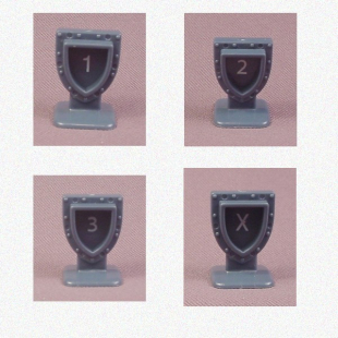 HEROSCAPE: SET SEGNALINI ORDINE (4 PZ.) (USATO COME NUOVO)