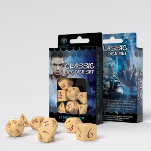 SET 7 DADI BEIGE/BORGOGNA