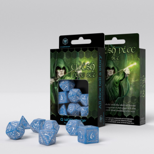 SET 7 DADI ELFICI GHIACCIO/BIANCHI