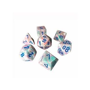 SET 7 DADI FESTIVE POP ART/BLU