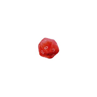 JUMBO D20 PLUSH DICE RED/WHITE