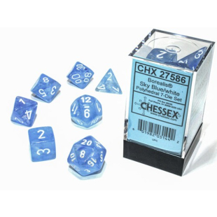 SET 7 DADI BOREALIS CELESTI/BIANCHI