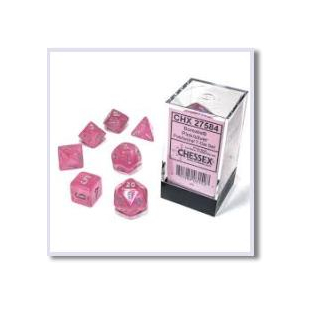 SET 7 DADI BOREALIS ROSA/ARGENTO