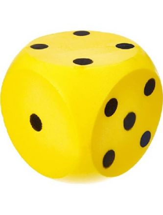 DADO D6 GOMMA MORBIDA 50mm