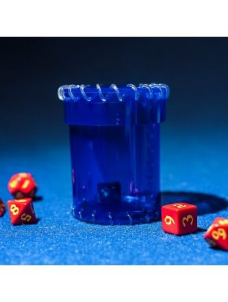 AGE OF PLASTIC BLUE DICE CUP (PVC)