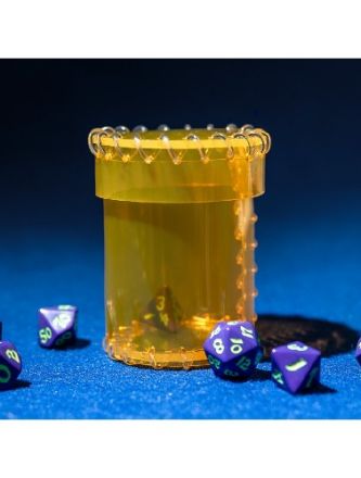 AGE OF PLASTIC YELLOW DICE CUP (PVC)