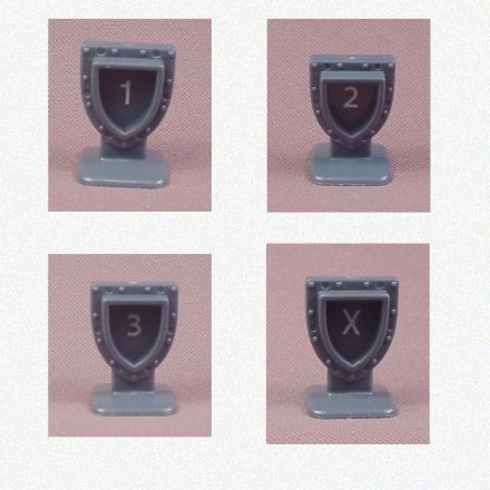 HEROSCAPE: SET SEGNALINI ORDINE (4 PZ.) (USATO COME NUOVO)