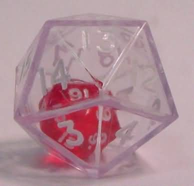 DADO D20 DOPPIO TRASPARENTE CLEAR