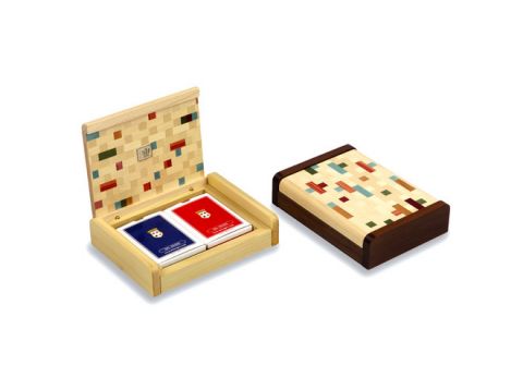 PORTACARTE POKER MULTICOLOR NOCE