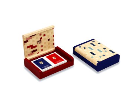 GICO Porta carte da gioco in legno, lunghezza (33 cm), set da 2 pezzi, 7956  : : Giochi e giocattoli