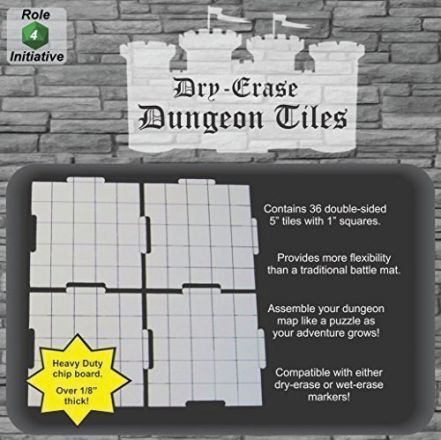 DRY ERASE 5 INCH DUNGEON TILES (36)