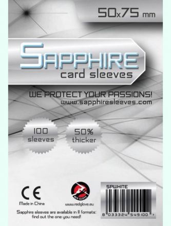 DECK PROTECTORS SAPPHIRE WHITE (50 X 75)