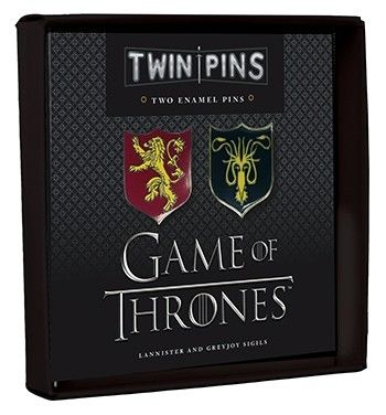 TWIN PINS: LANNISTER AND GREYJOY SIGILS