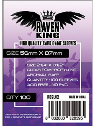 DECK PROTECTORS RAVEN KING (56x87)