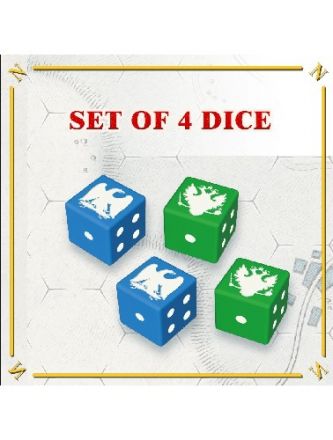 EYLAU 1807: 4 customized Napoleonic dice